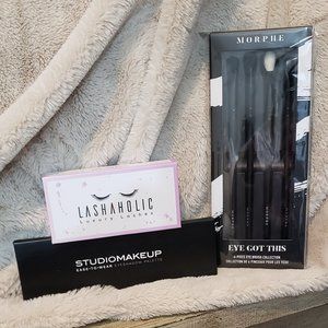 NWT Eyeshadow Palette, Lashes & Morphe Brushes